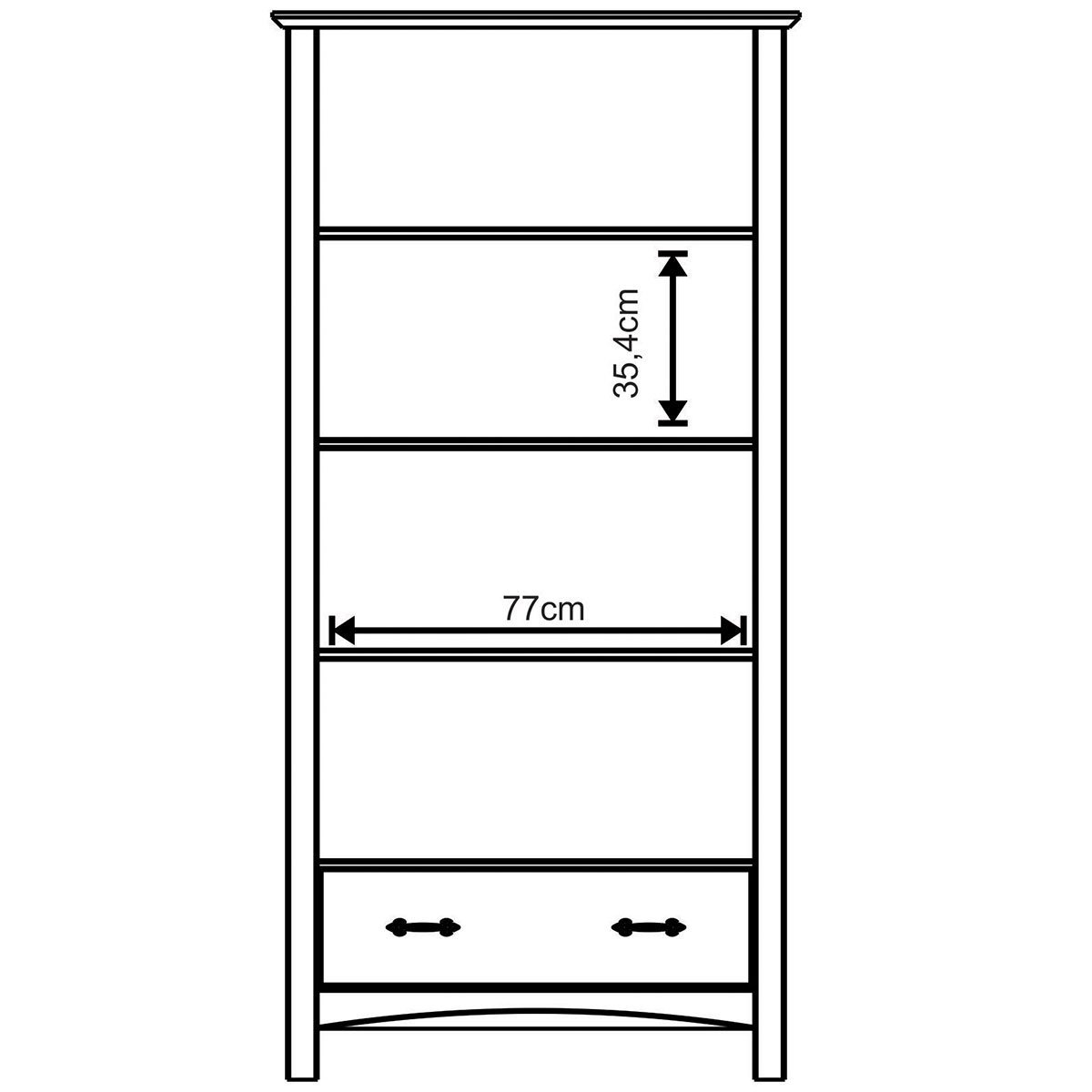 Cristaleira 2 Portas de Vidro e Buffet Aparador 156 Cm 100% Madeira Bella Castanho Fosco - 5