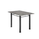 Ver imagem 4 de Conjunto Mesa Cozinha Granito 120cm 4 Cadeiras Aço Prata Atenas Matelado/Ocre