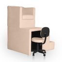 Ver imagem 4 de Kit Pedicure Cadeira Poltrona Escada Completo Corano Bege