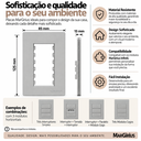 Ver imagem 5 de Placa + Suporte 4x2 3 Postos Infiniti Plus Níquel Margirius Cor:Níquel