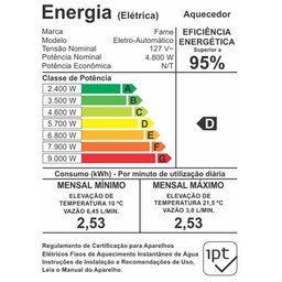 Aquecedor de Água Elétrico Fame Para Torneiras, Monocomando, Salões de Beleza, PetShop, Bidês (2 Tem - 4
