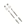 Kit Parafuso Inox Cromado 8mm Fixação Vaso Sanitário e Bidê - 1