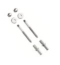 Ver imagem 1 de Kit Parafuso Inox Cromado 8mm Fixação Vaso Sanitário e Bidê