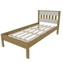 Ver imagem 3 de Cama de Solteiro para Colchão 88cm Amendoa Branco Cm8006 Tecno Mobili