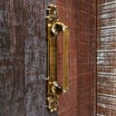 Ver imagem 4 de Puxador Duplo Mozart 280mm Café Antigo Porta Pivotante Correr Passagem Madeira Vidro Rústico