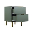Ver imagem 5 de Mesa de Cabeceira 2 Gavetas Dm-125 Verde