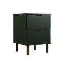 Ver imagem 2 de Mesa de Cabeceira 2 Gavetas Dm-125 Verde