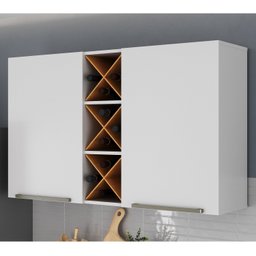 Armário Aéreo 2 Portas 2 Prateleiras Favorita - 1 Armário Aéreo 2 Portas 2 Prateleiras Favorita - 1