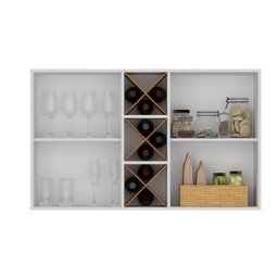 Armário Aéreo 2 Portas 2 Prateleiras Favorita - 4 Armário Aéreo 2 Portas 2 Prateleiras Favorita - 4