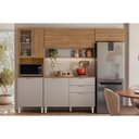 Ver imagem 1 de Cozinha Modulada Demóbile 4 Peças Alba C4p227 Amendola/nude Prime Tx