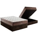 Ver imagem 1 de Cama Box Baú Casal: Colchão Ortopédico D Angelis Anjos D28 / Ag65 Anjos Star + Base Crc Suede