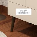 Ver imagem 4 de Armário Encanto 2 Portas com Gaveta e Pés Retrô - Cinamomo Off White - Madetec