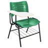 Cadeira Universitária Plástica Prancheta Mdf Cor Verde Masticmol - 1