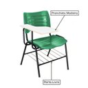 Ver imagem 3 de Cadeira Universitária Plástica Prancheta Mdf Cor Verde Masticmol