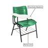 Cadeira Universitária Plástica Prancheta Mdf Cor Verde Masticmol - 3