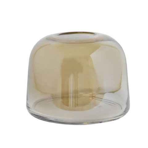 Vaso Ampoule Âmbar P - 13,5 x 13,5 x 10 cm (Vidro) | Casa Del Grande