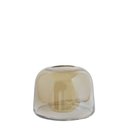 Ver imagem 2 de Vaso Ampoule Âmbar P - 13,5 x 13,5 x 10 cm (Vidro) | Casa Del Grande