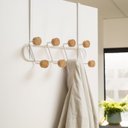 Ver imagem 3 de Cabideiro de porta multiuso 8 ganchos sem furar - Oikos