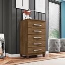 Ver imagem 2 de Cômoda Catar 5 Gavetas Malbec - Incorplac