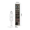 Ver imagem 3 de Guarda-roupa 1 Porta Sapateira 50cm Prime Plus Luciane