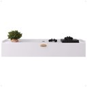 Ver imagem 5 de Rack Suspenso Home Classic New Pequeno Sala Estar Quarto Tv 32 Polegadas 1 Porta Puxador Concha