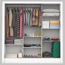 Ver imagem 2 de Guarda-roupa Solteiro Dilam 3 Portas de Correr 6 Prateleiras Branco - Pnr Móveis