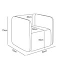 Ver imagem 5 de Poltrona Sala de Estar Decorativa Laguna Veludo K01 - D’Rossi