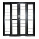 Ver imagem 1 de Porta de Correr de Aço 215x200cm Pantografica Grade Quadrada Ideal Crv Esquadrias