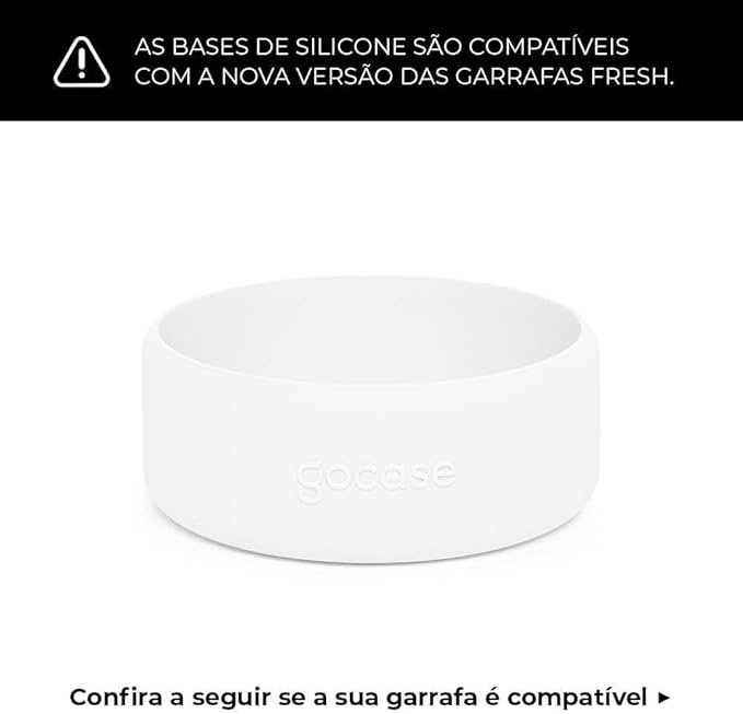 Base de Silicone para Garrafa Fresh 350ml e 650ml Gocase Preta:preto - 5