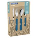 Ver imagem 5 de Faqueiro Inox 24pc Leme Azul Tramontina 23198/946