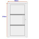 Ver imagem 3 de Porta de Aço Pivotante 219x108cm Ideal Crv Esquadrias