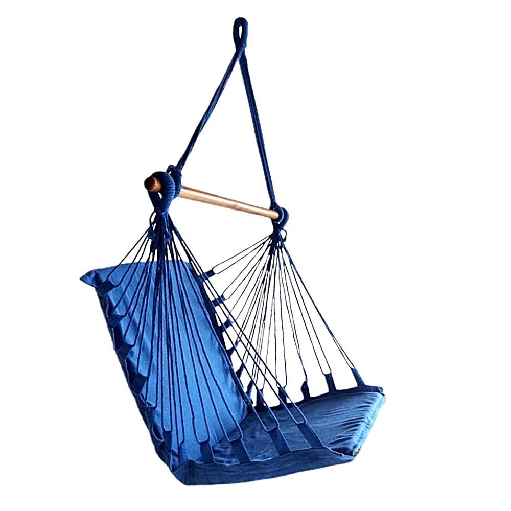 Cadeira de balanço suspensa rede de teto varias cores:Azul Royal - 3