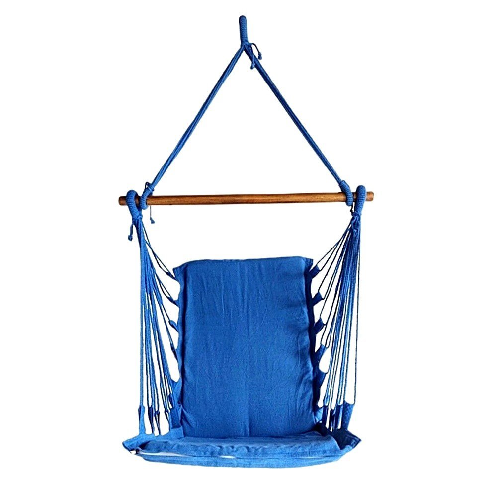 Cadeira de balanço suspensa rede de teto varias cores:Azul Royal