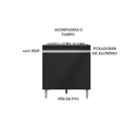 Ver imagem 2 de Balcão Cooktop Andreia Preto 4 ou 5 Bocas - Ajl Móveis