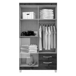 Cômoda e Guarda Roupa 4 Portas Ternura Baby Branco Flex – Incorplac - 6
