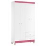 Cômoda e Guarda Roupa 4 Portas Ternura Baby Branco Flex – Incorplac - 4