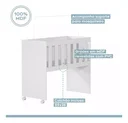 Ver imagem 2 de Mini Berço Multiuso 5 em 1 Ideal para Seu Bebe com Colchao