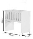 Ver imagem 4 de Mini Berço Multiuso 5 em 1 Ideal para Seu Bebe com Colchao