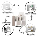 Ver imagem 7 de Mini Berço Multiuso 5 em 1 Ideal para Seu Bebe com Colchao