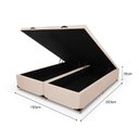 Ver imagem 3 de Base Baú King Smart 193x203x35cm Bege
