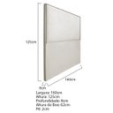 Ver imagem 3 de Cabeceira Queen Bali P02 160 Cm para Cama Box Linho - Doce Sonho Móveis Cabeceira Queen Cabeceira Es