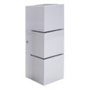 Ver imagem 3 de 2 Arandela Focos Fachos Frisos 30cm + 4 Lâmpadas LED bulbo 12w 3000k - BRANCA St1286