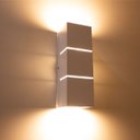 Ver imagem 4 de 2 Arandela Focos Fachos Frisos 30cm + 4 Lâmpadas LED bulbo 12w 3000k - BRANCA St1286