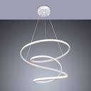 Ver imagem 2 de Luminária Pendente Led Integrado 41w Design Moderno M3 Luxo Espiral Bivolt:branco - Luz Branca Quent