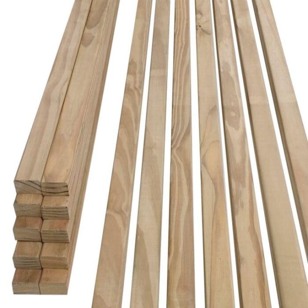 Kit Deck Pinus Tratado Sem Nó 2cmx9cmx3,00mt c/ 8 Peças