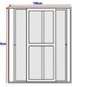 Porta Balcão de Aço 215x150cm 3 Folhas Moveis Ideal Crv Esquadrias - 2
