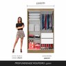 Guarda Roupa Modulado Solteiro Andrea Boreal/branco - Móveis Arapongas Boreal/branco - 6