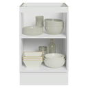 Ver mais imagens de Balcão de Cozinha 50cm 1 Porta (sem Tampo) Branco/Crema Vik Madesa