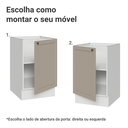 Ver imagem 7 de Balcão de Cozinha 50cm 1 Porta (sem Tampo) Branco/Crema Vik Madesa