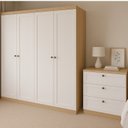 Ver imagem 1 de Conjunto Guarda-Roupa com Cômoda Branco